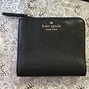 Kate Spade Black Textured Wallet